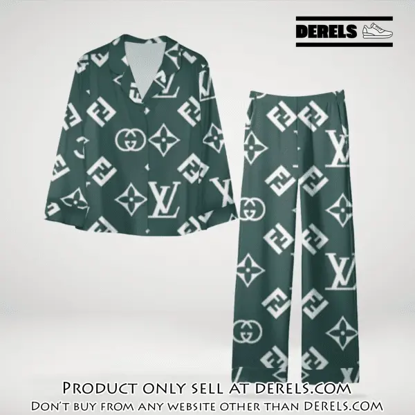 Trending luxury fendi satin pajama set pjs1049 dr3447915